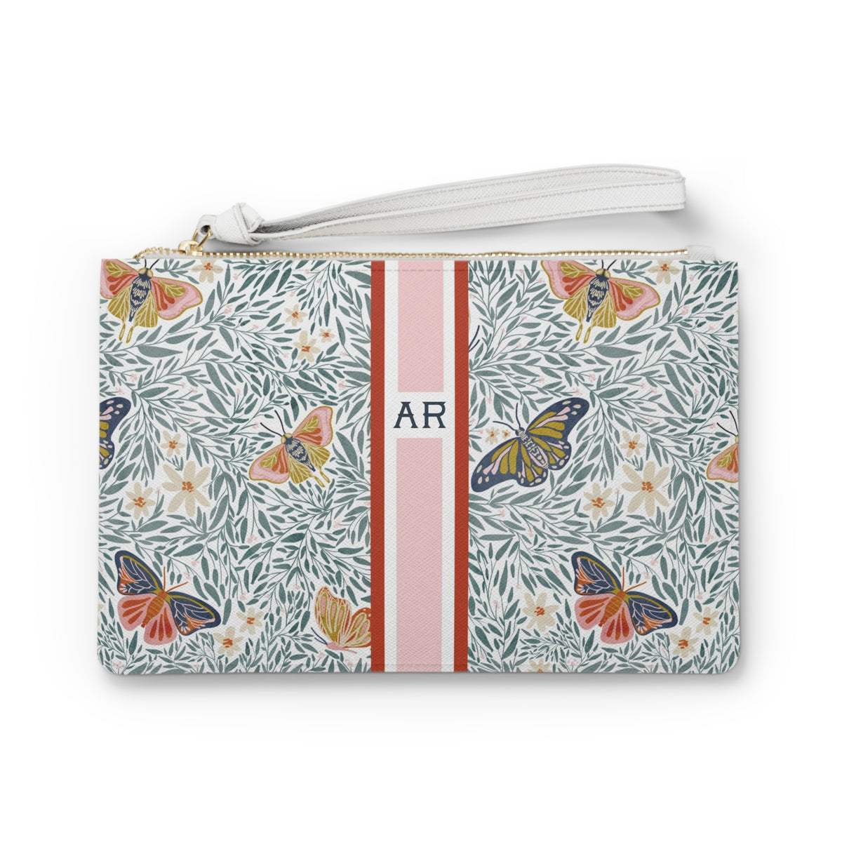 Huntley Striped Monogrammed Mahjong Card Holder