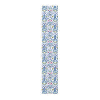 Colorful Coastal Chinoiserie Table Runner