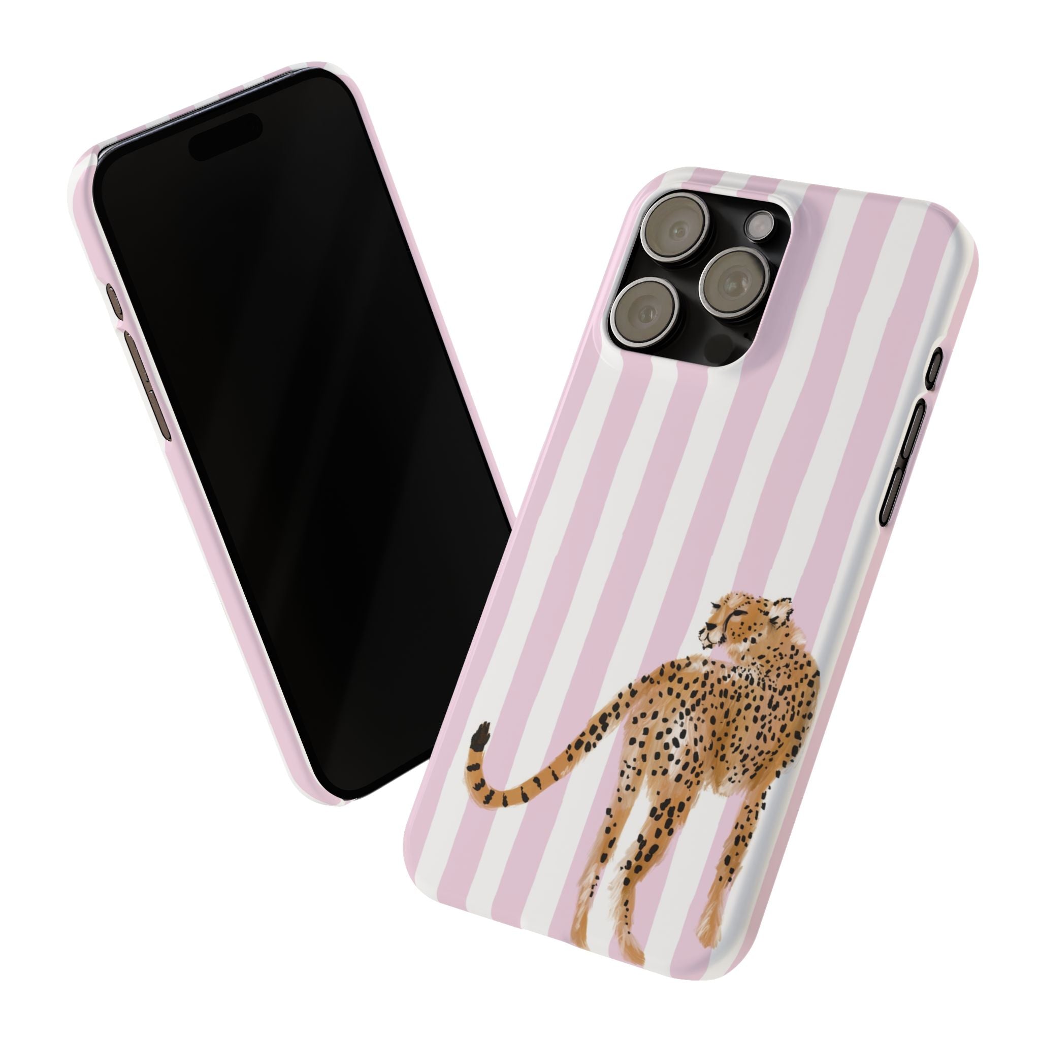 Preppy Cheetah Slim Phone Case
