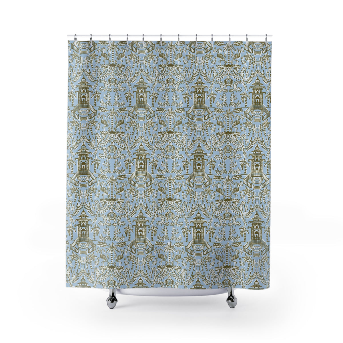 Soirée Blue Shower Curtain