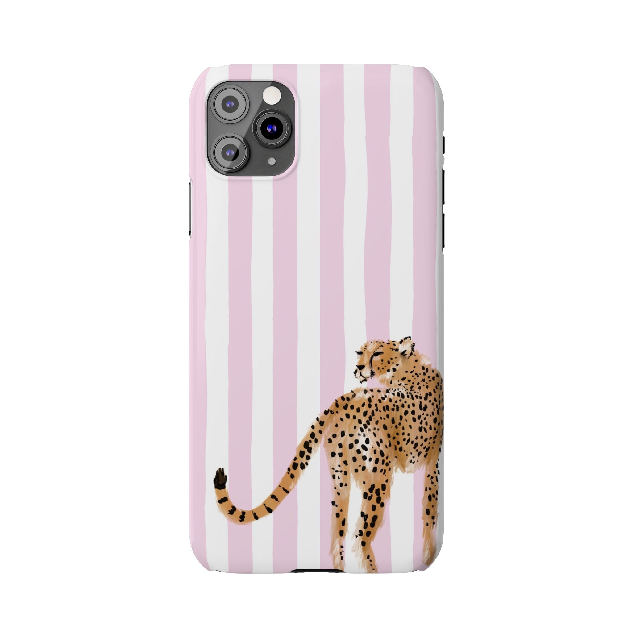 Preppy Cheetah Slim Phone Case