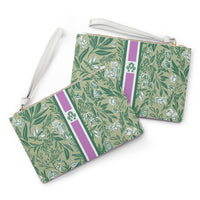 Small Things Striped Monogrammed Mahjong Card Pouch