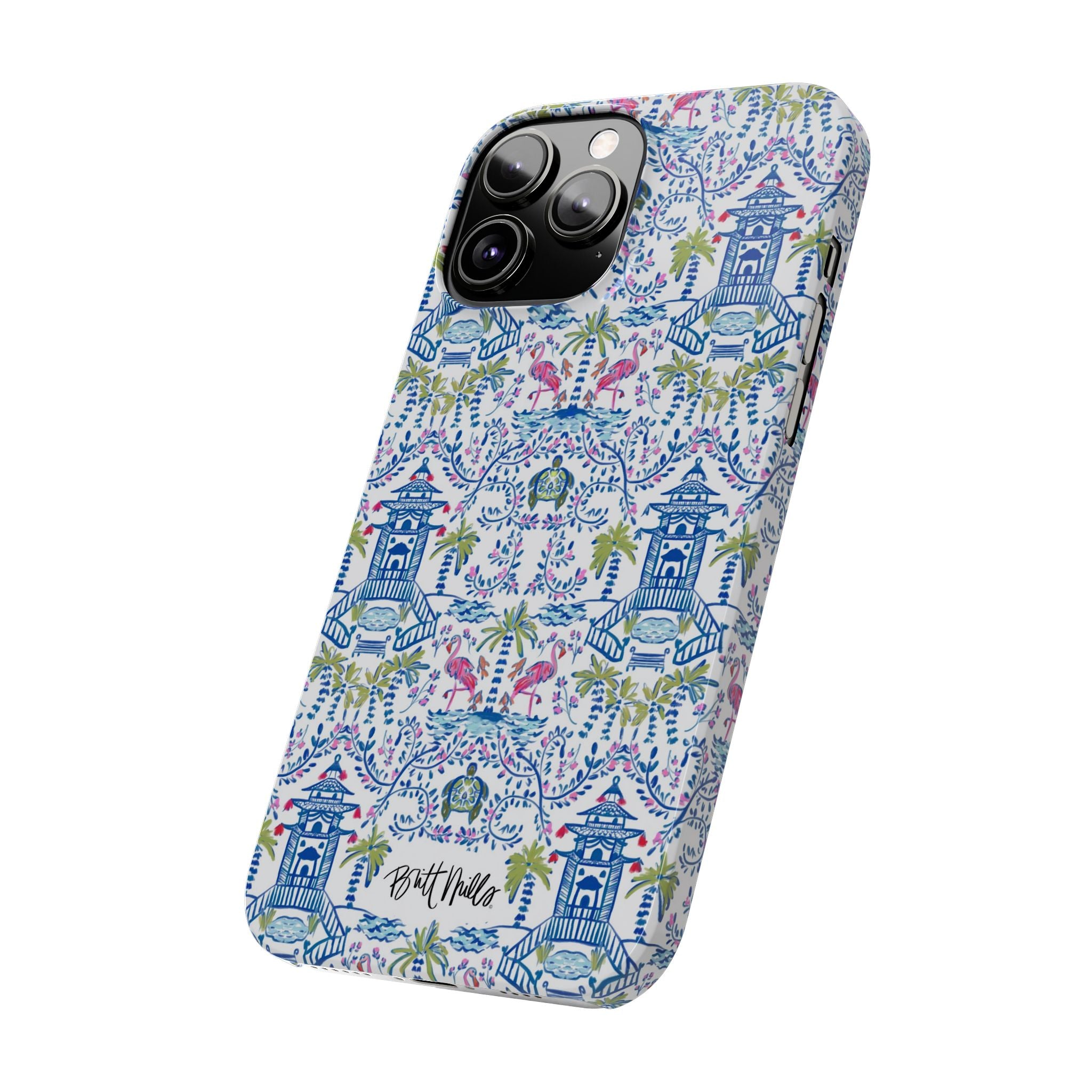 Colorful Chinoiserie Slim Phone Case