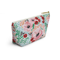 Colette Striped Monogrammed Pouch