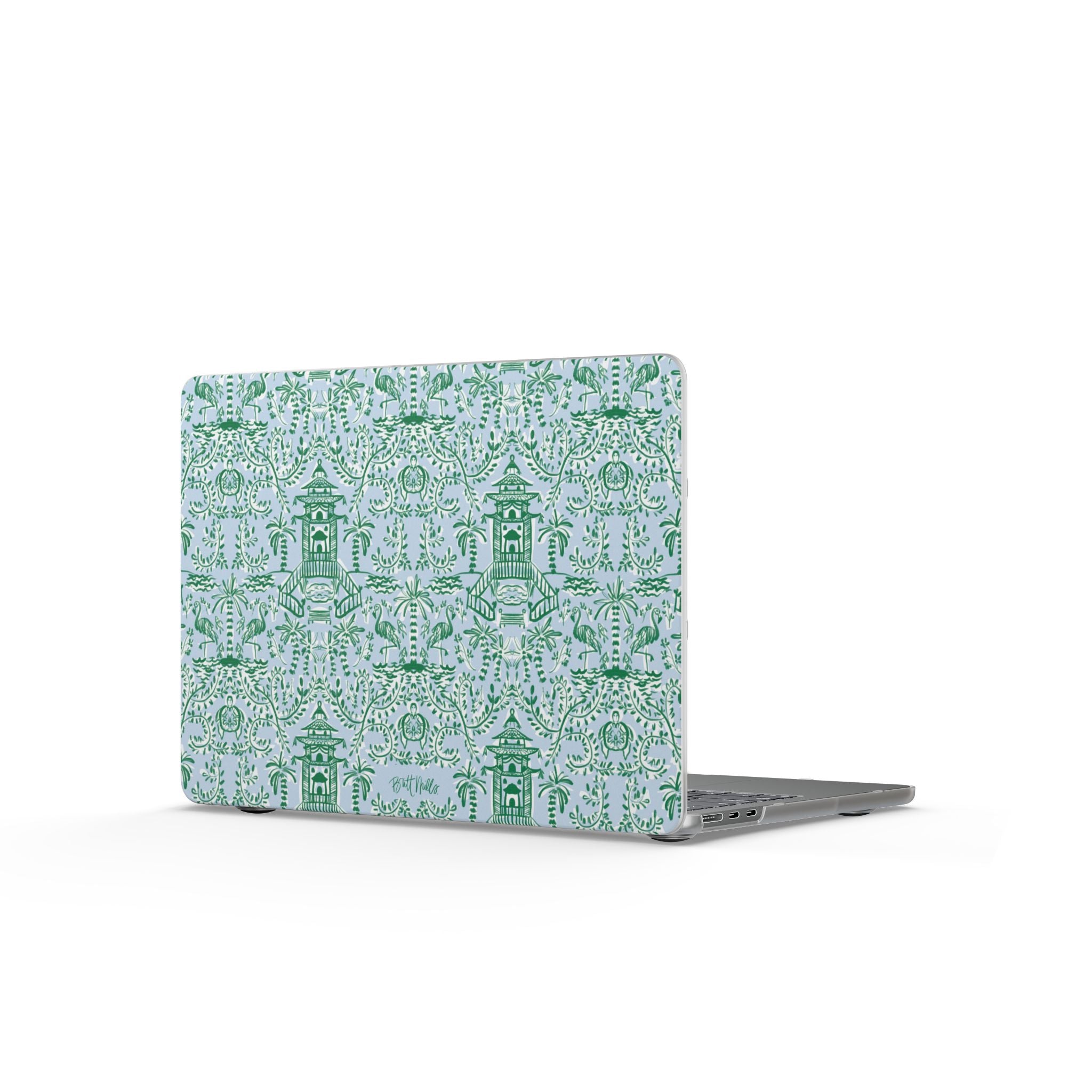 Chinoiserie Palms Matte MacBook Cases