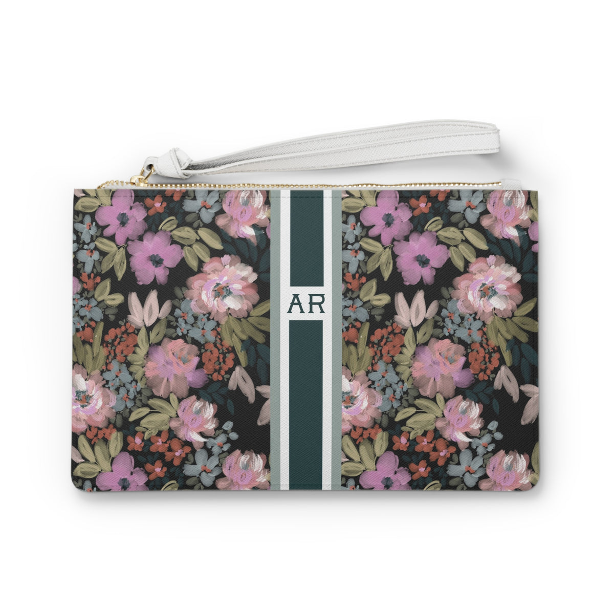 Viola Striped Monogrammed Mahjong Card Holder