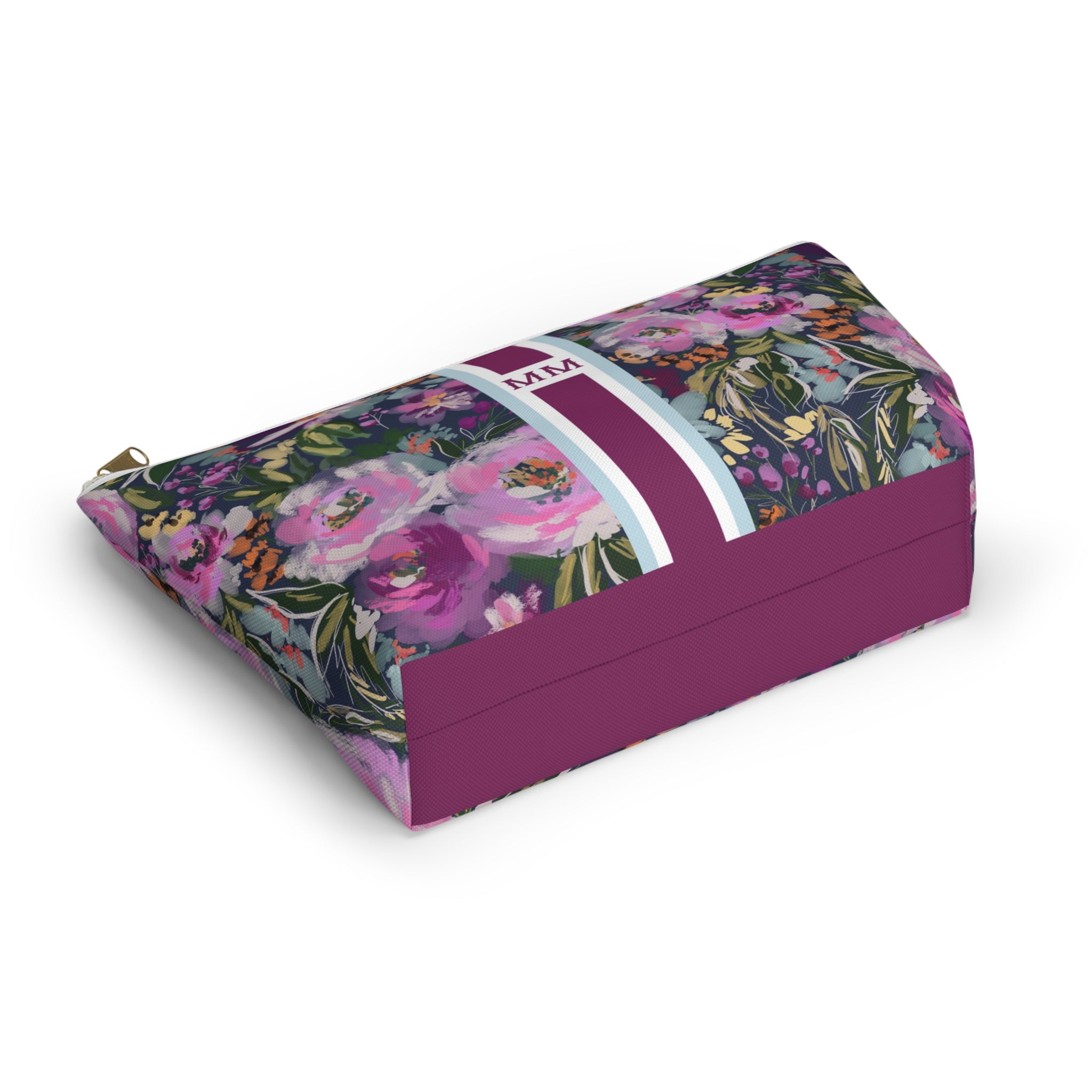 Haven Striped Monogrammed Mahjong Tile Pouch