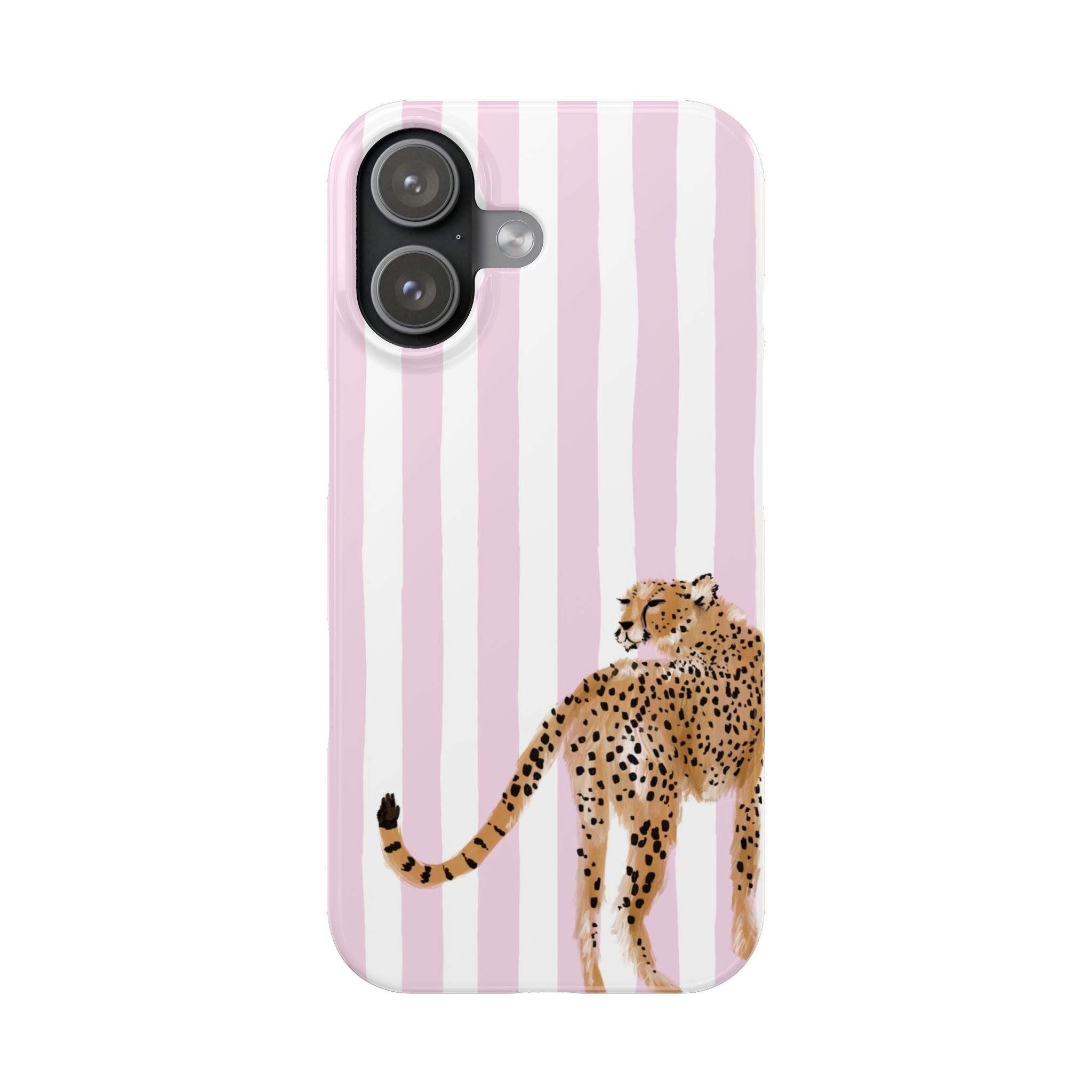 Preppy Cheetah Slim Phone Case