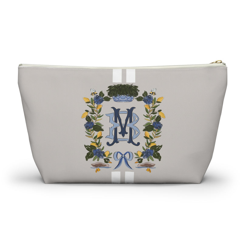 The Southern Bell Crest Monogrammed Pouch
