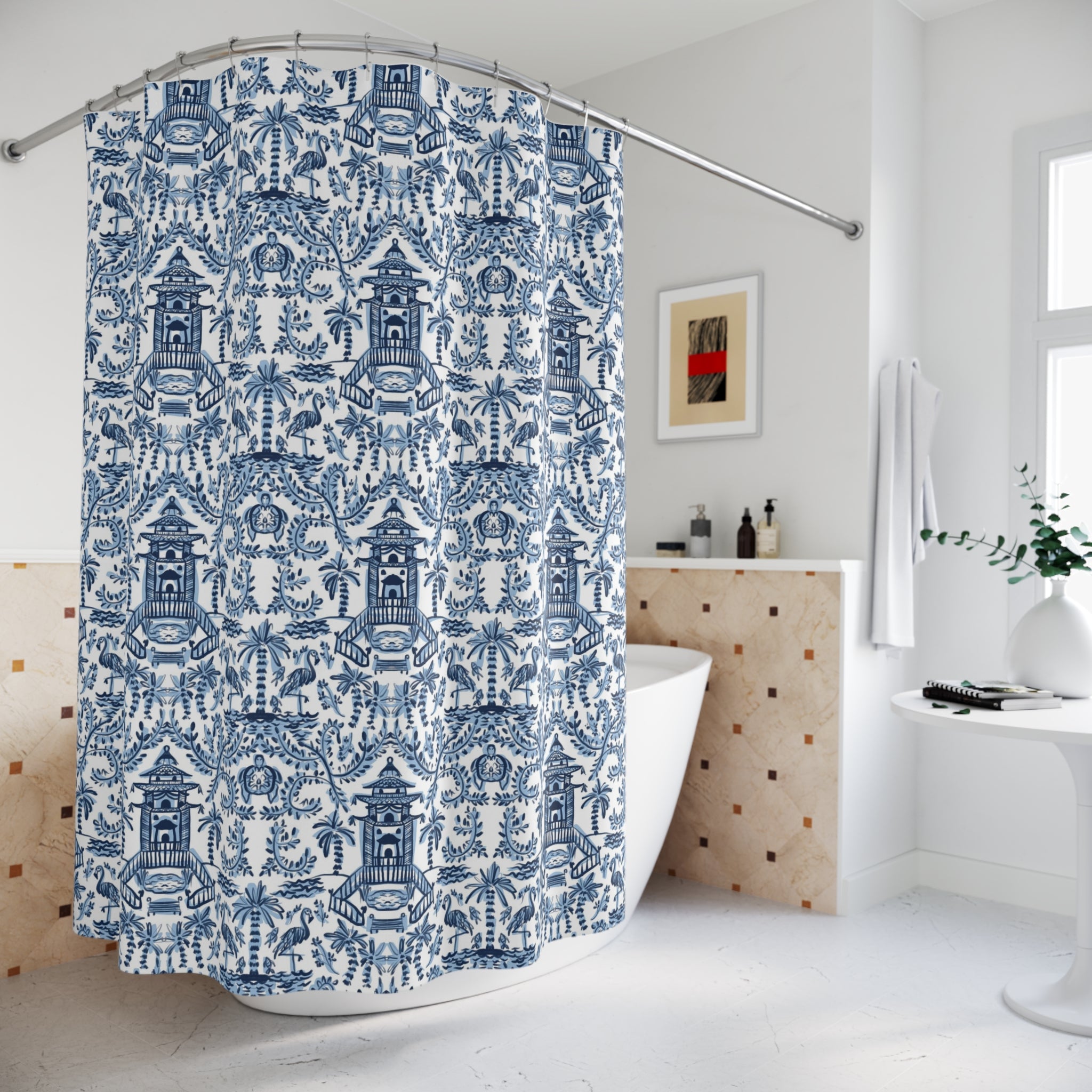Palm Beach Shower Curtain