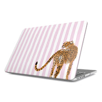 Preppy Cheetah (Pink) MacBook Case