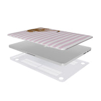 Preppy Cheetah (Pink) MacBook Case