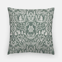 Toile Christmas Monogrammed Pillowcase 20"x20"