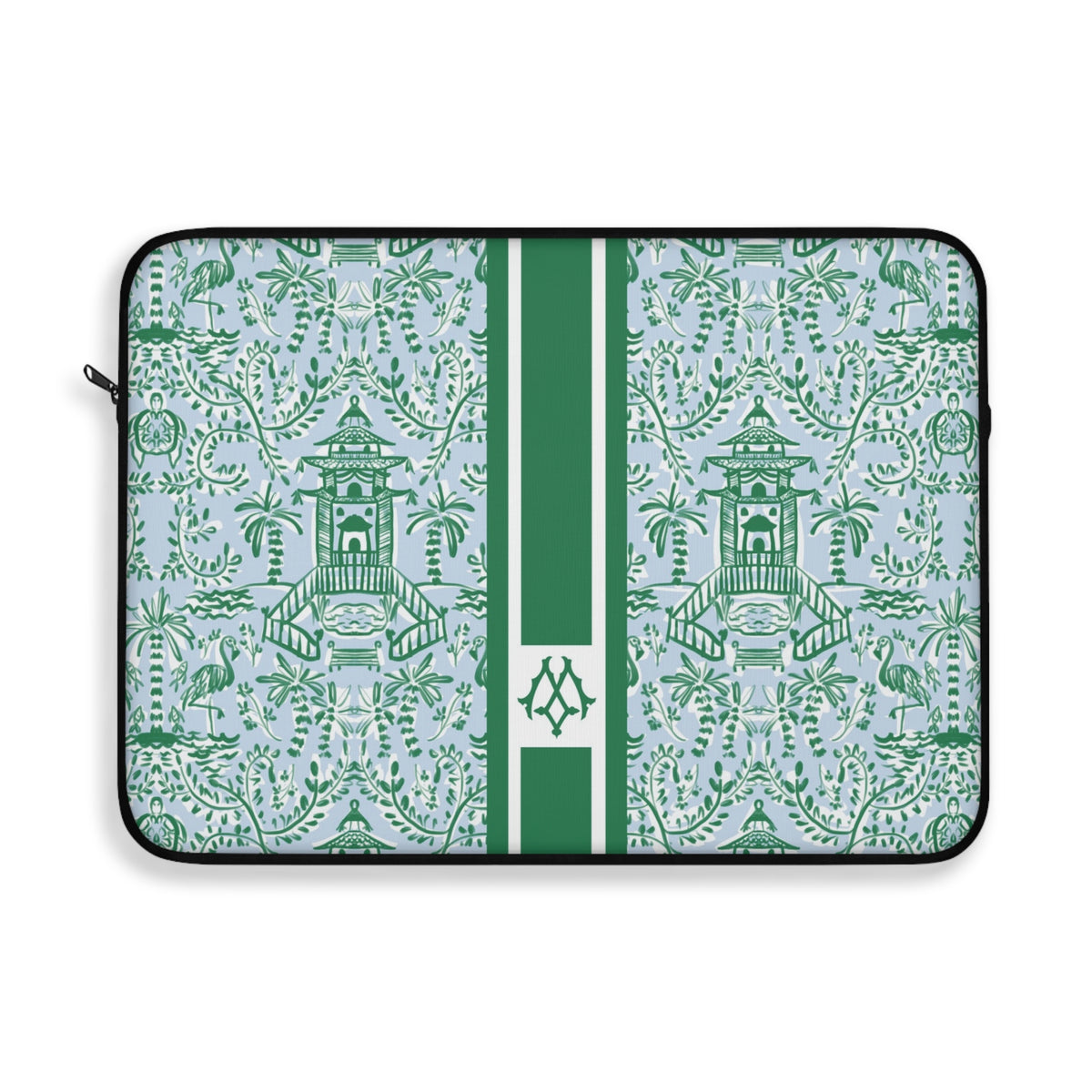 Chinoiserie Palms Monogrammed Laptop Sleeve