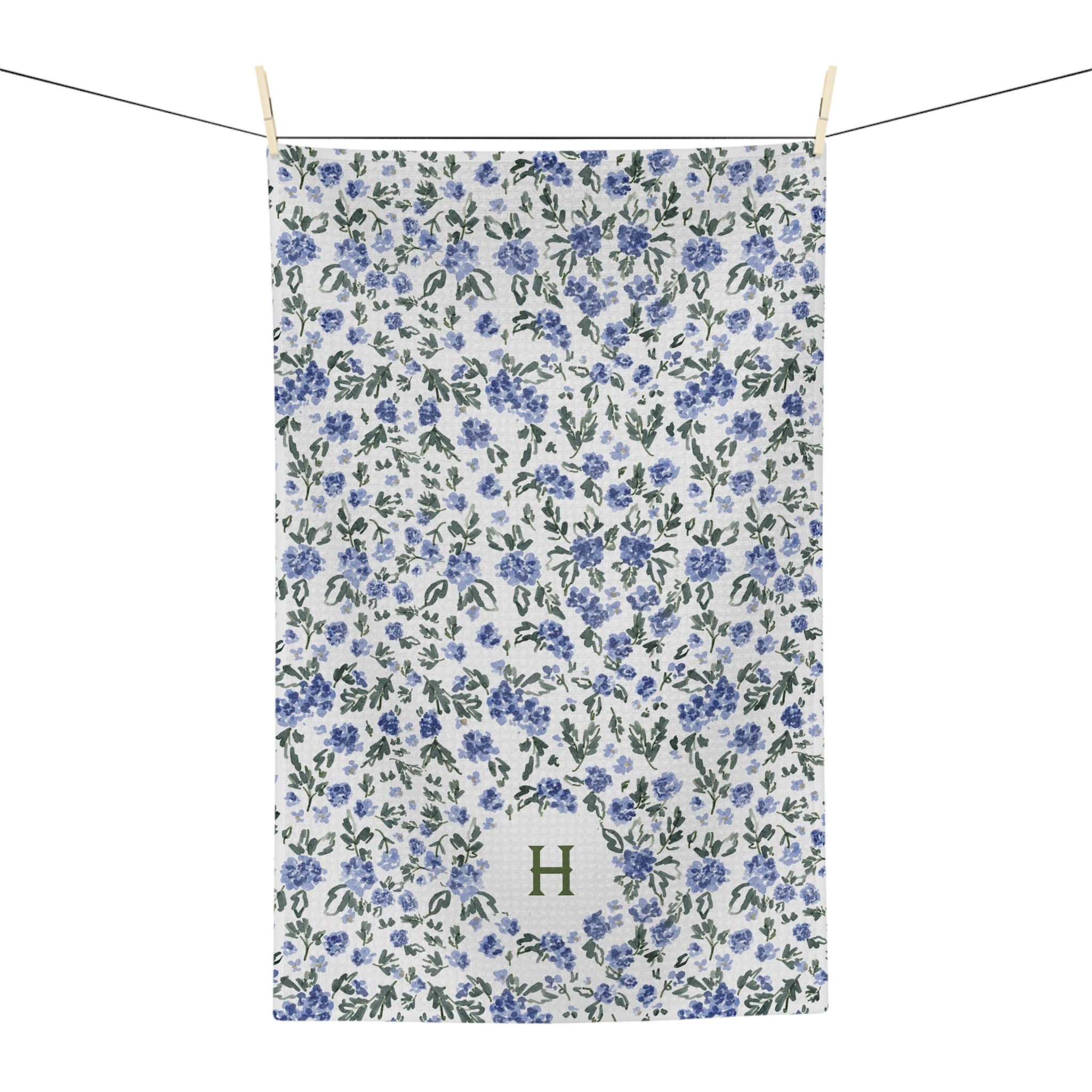 English Countryside Monogrammed Microfiber Kitchen Towel