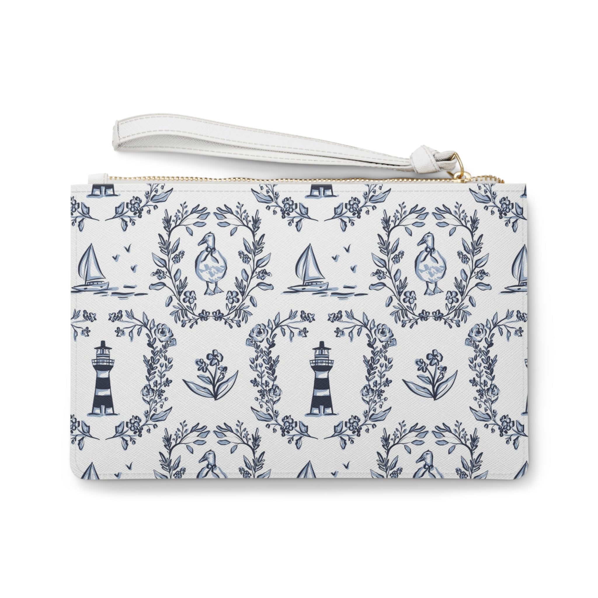 East Coast Summer Striped Monogrammed Mahjong Card Holder