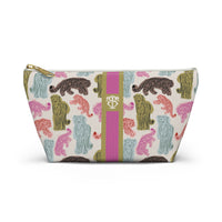 Safari Society Striped Monogrammed Pouch