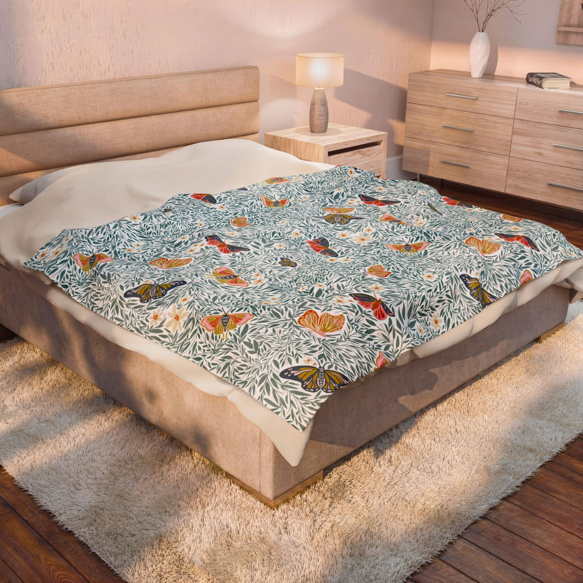 Huntley Velveteen Throw Blanket