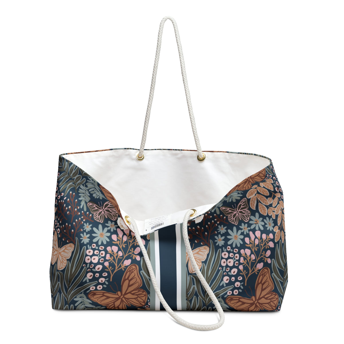 Dabney Striped Monogrammed Mahjong Bag