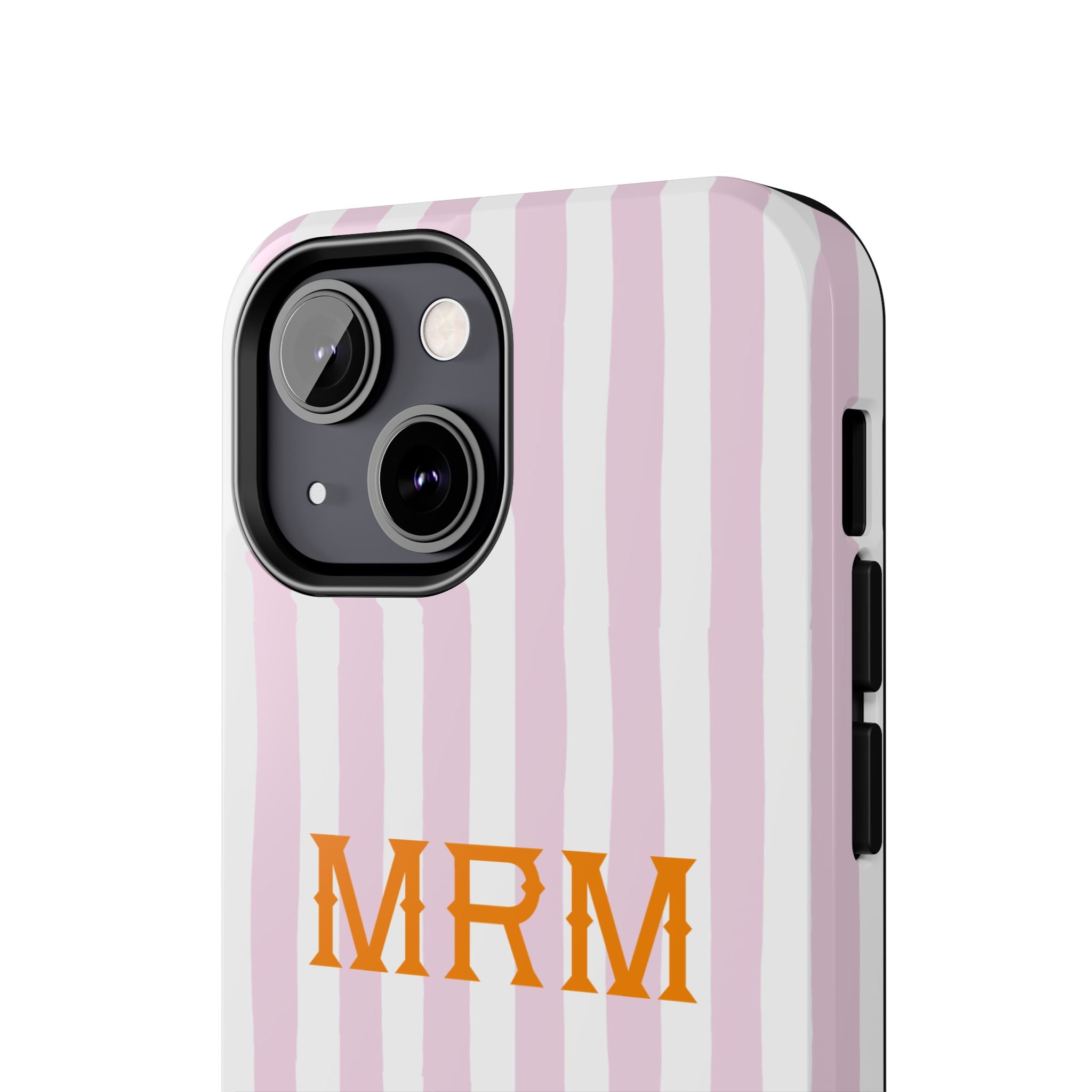 Preppy Cheetah (Pink) Monogrammed Tough Phone Case