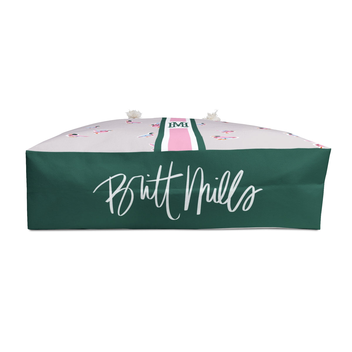 Duck Tales Striped Monogrammed Mahjong Bag