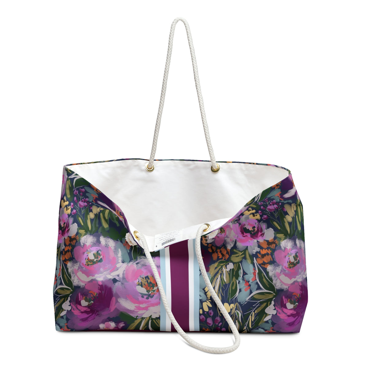 Haven Striped Monogrammed Mahjong Bag