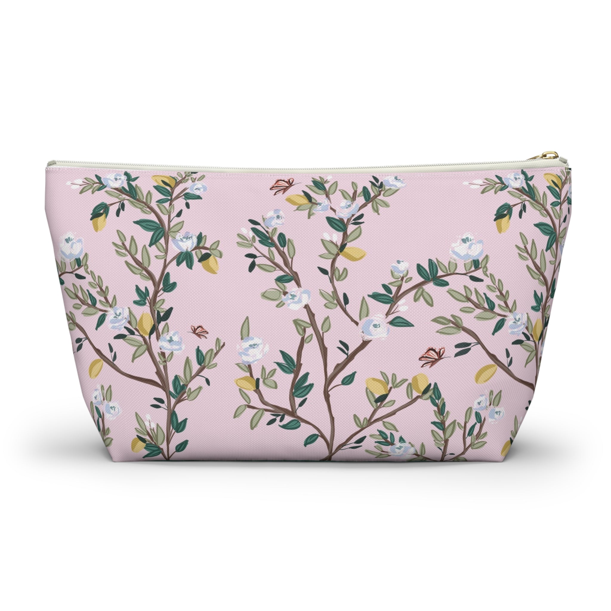 Blossom Garden Striped Monogrammed Mahjong Tile Pouch