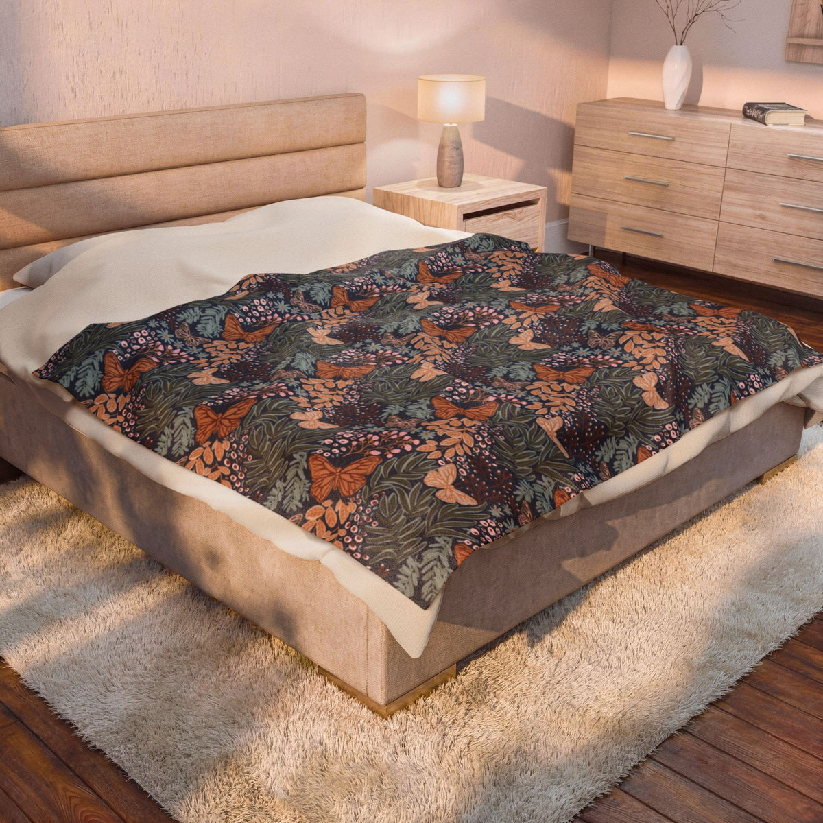 Dabney Velveteen Throw Blanket