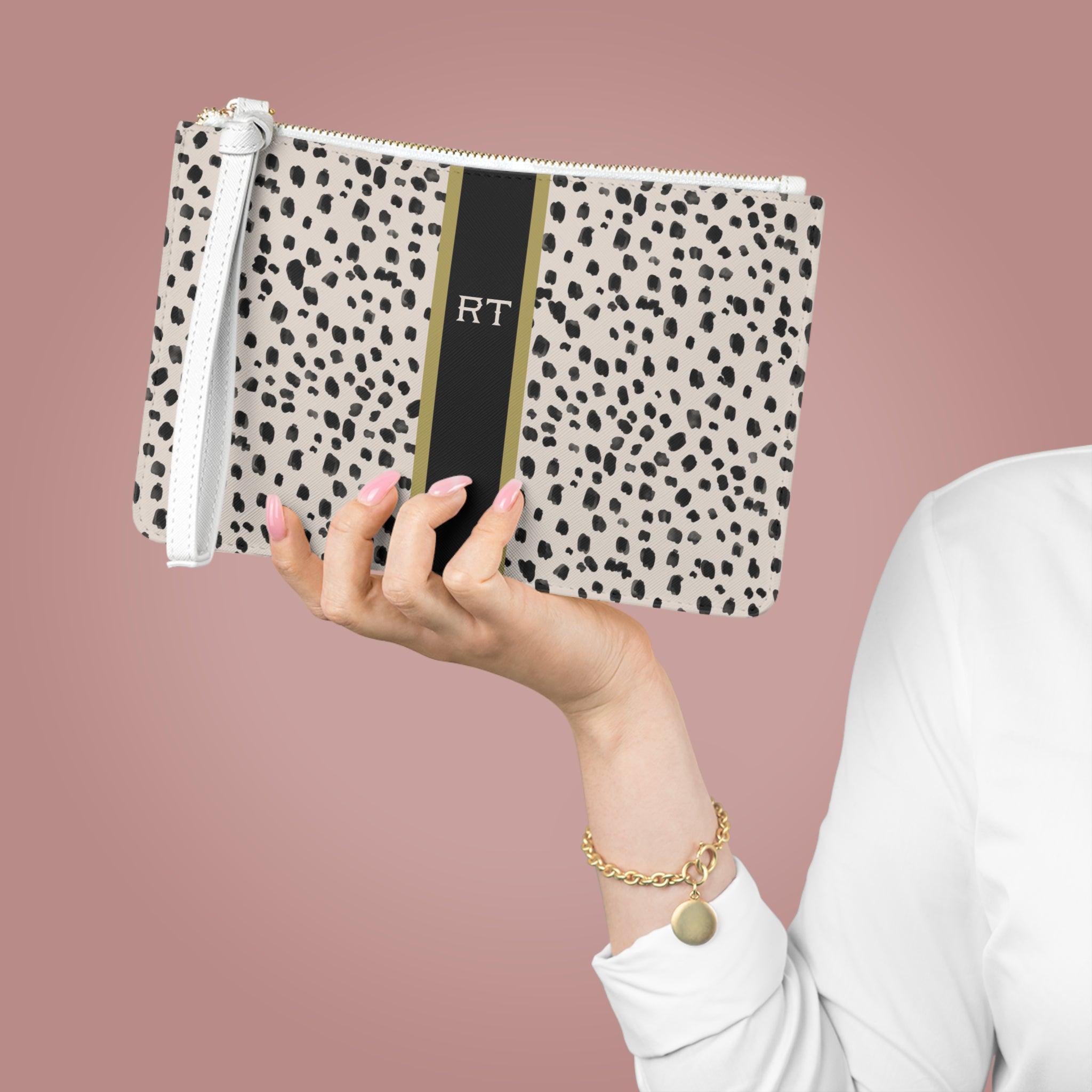 Bella II Striped Monogrammed Mahjong Card Holder