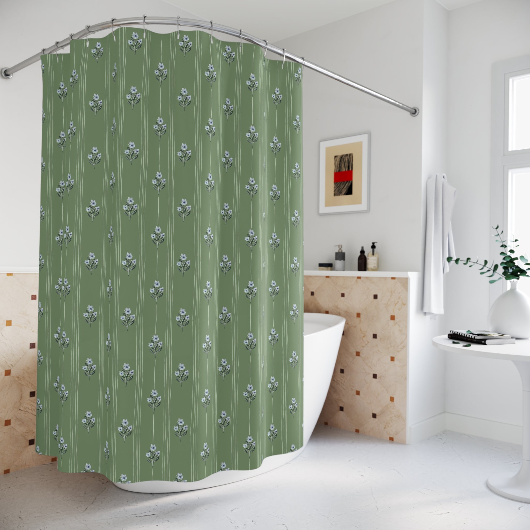 Zera Bloom Shower Curtain