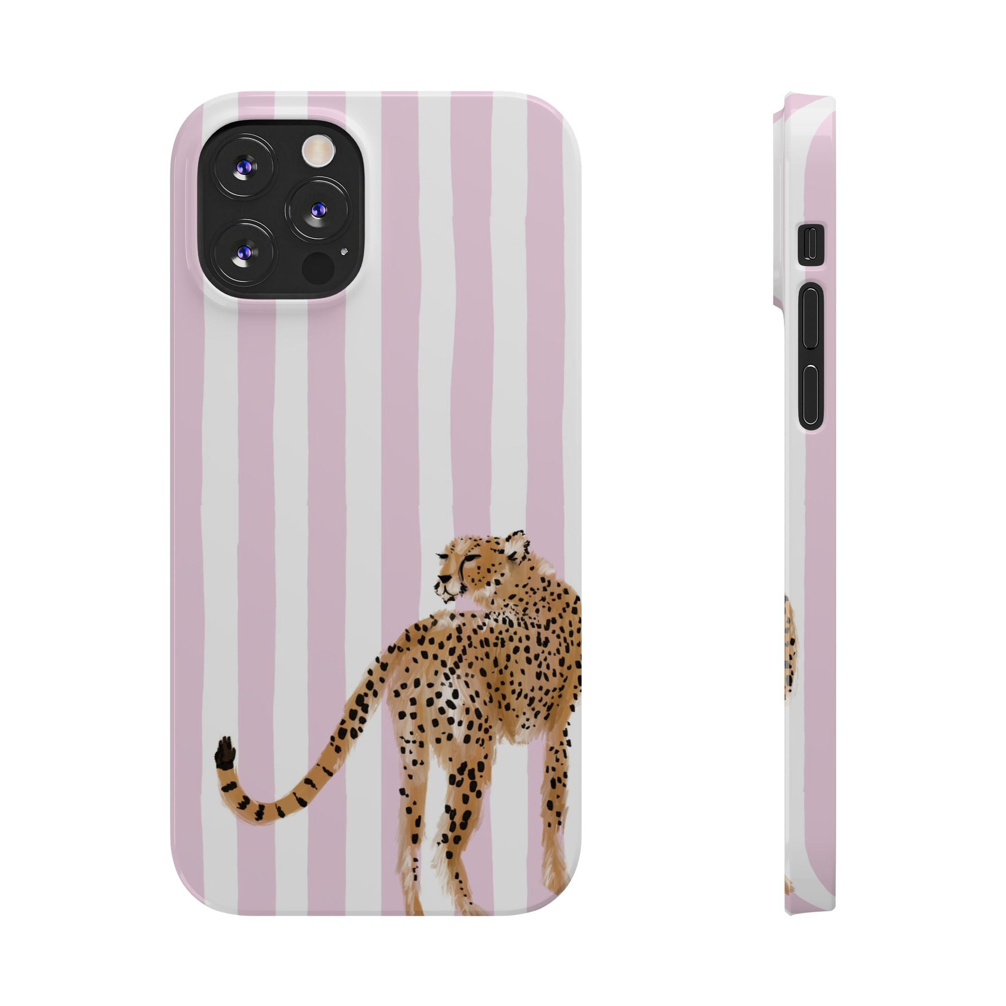 Preppy Cheetah Slim Phone Case