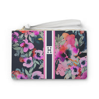 Remi Striped Monogrammed Mahjong Card Pouch