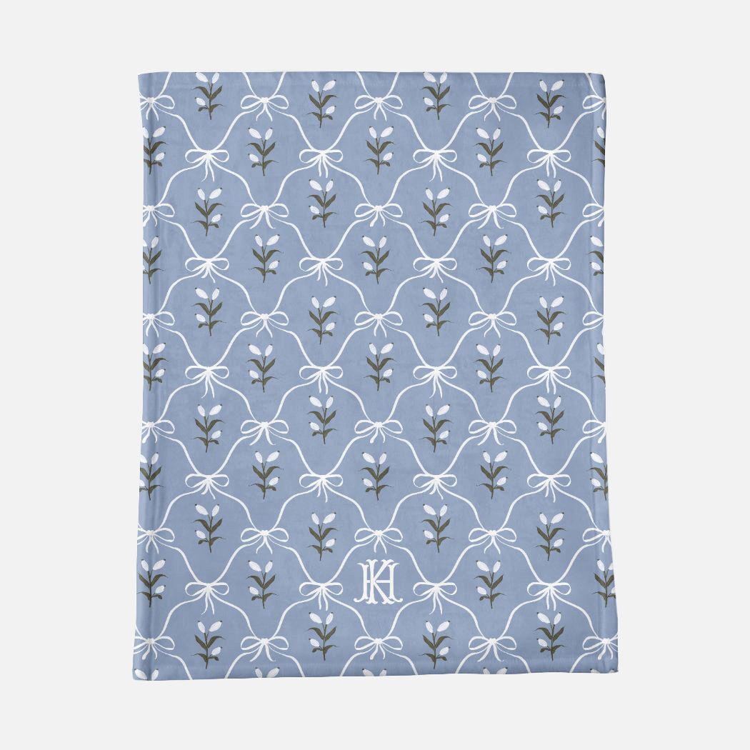 Charming Monogrammed Baby Blanket