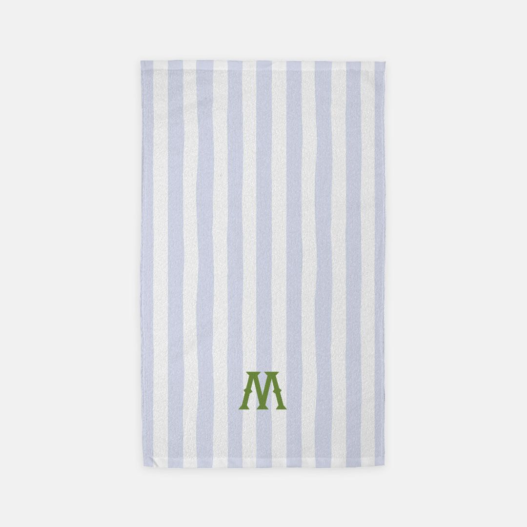 Seaside Stripes Monogrammed Hand Towel