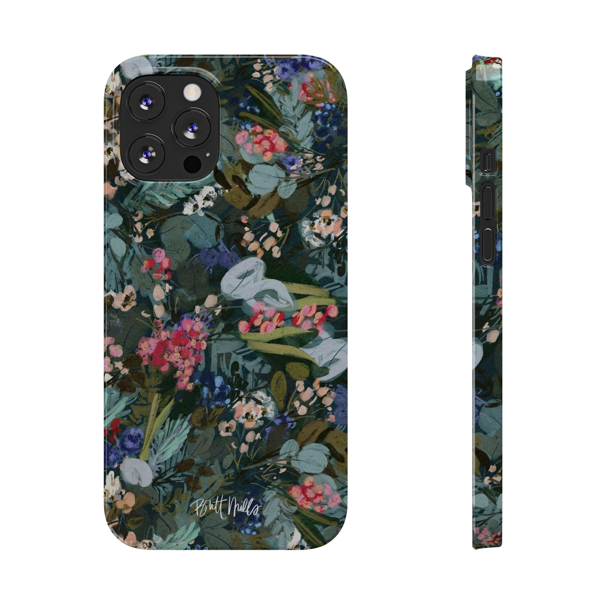 Winter Berry Slim Phone Case