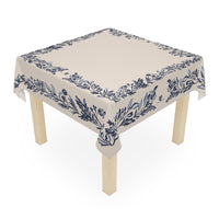 Bow and Bloom Square Tablecloth (Navy)