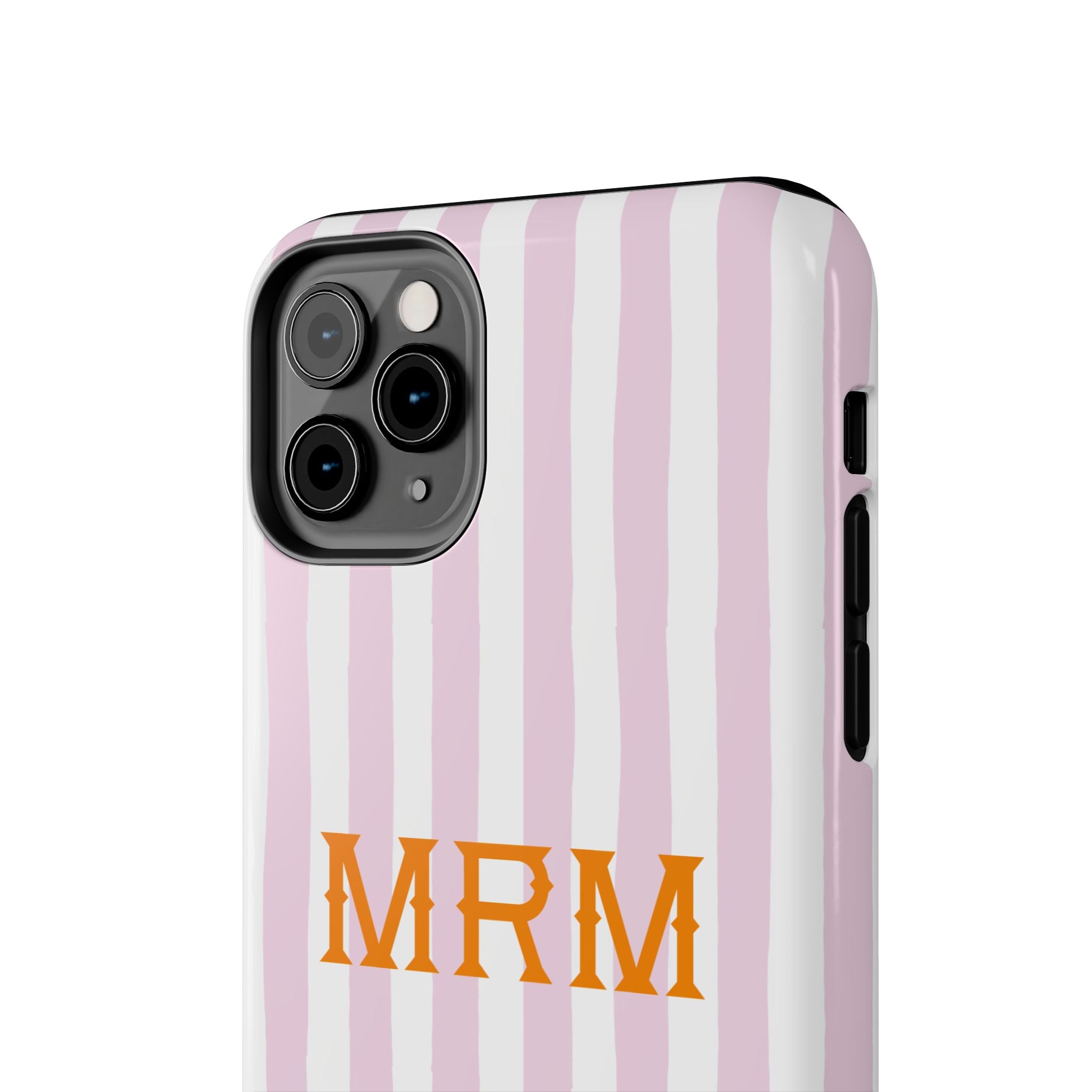 Preppy Cheetah (Pink) Monogrammed Tough Phone Case