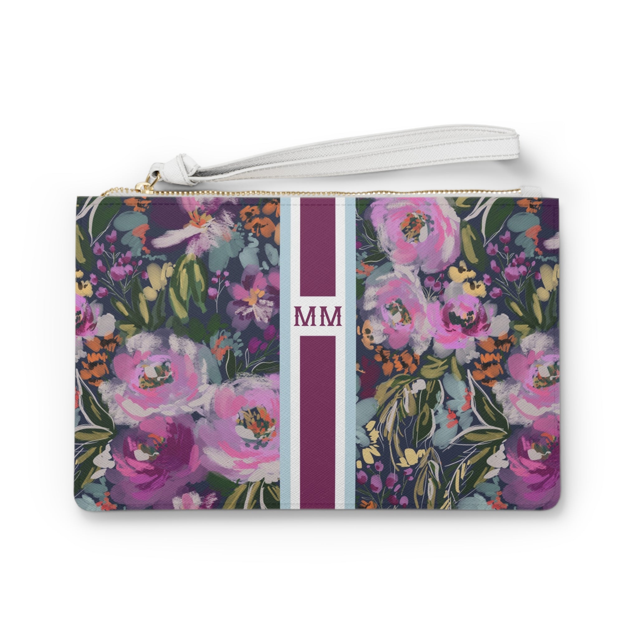 Haven Striped Monogrammed Mahjong Card Holder