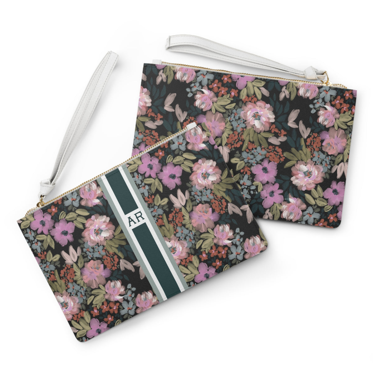 Viola Striped Monogrammed Mahjong Card Holder