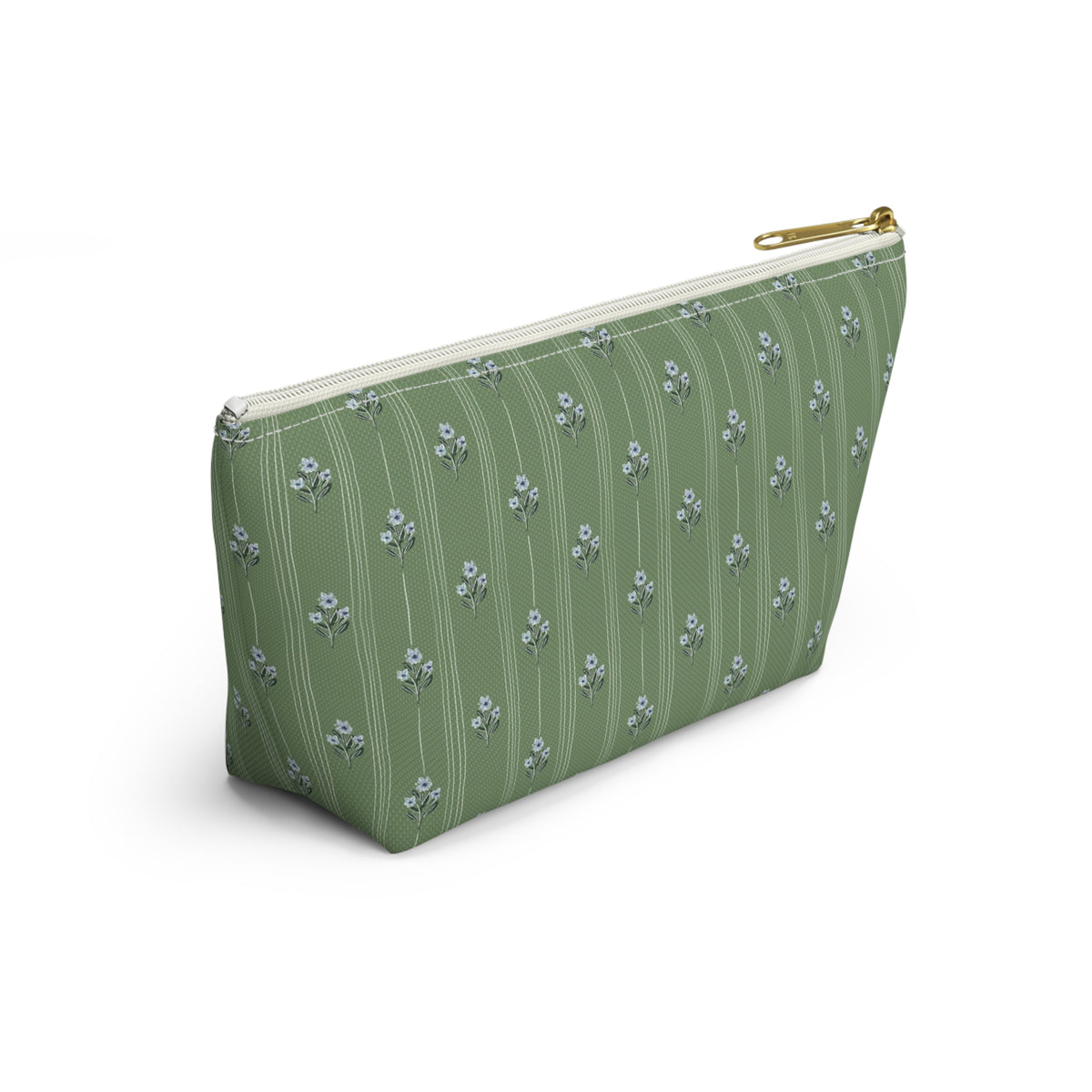 Zera Stripe Monogrammed Pouch