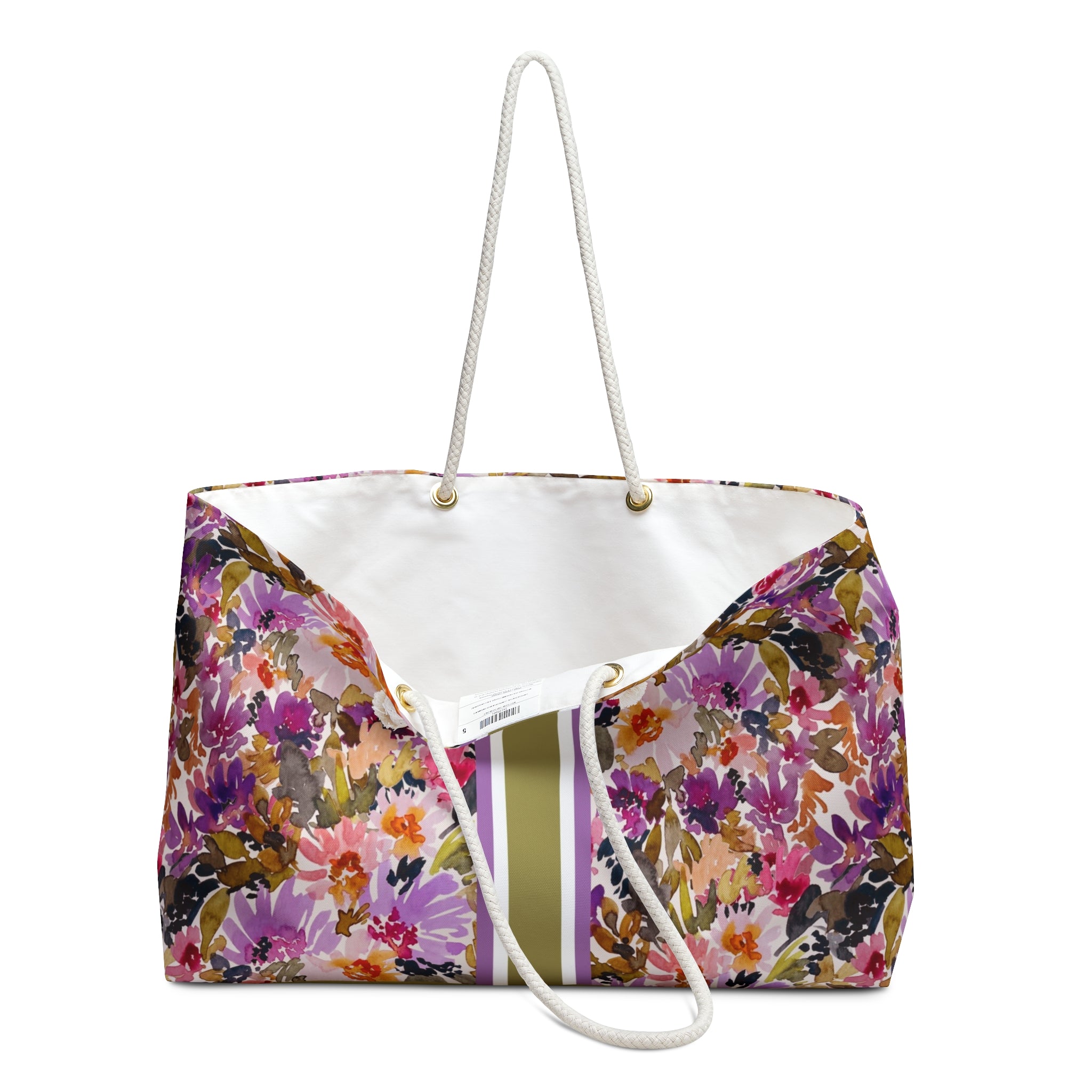 Mabel Striped Monogrammed Mahjong Bag