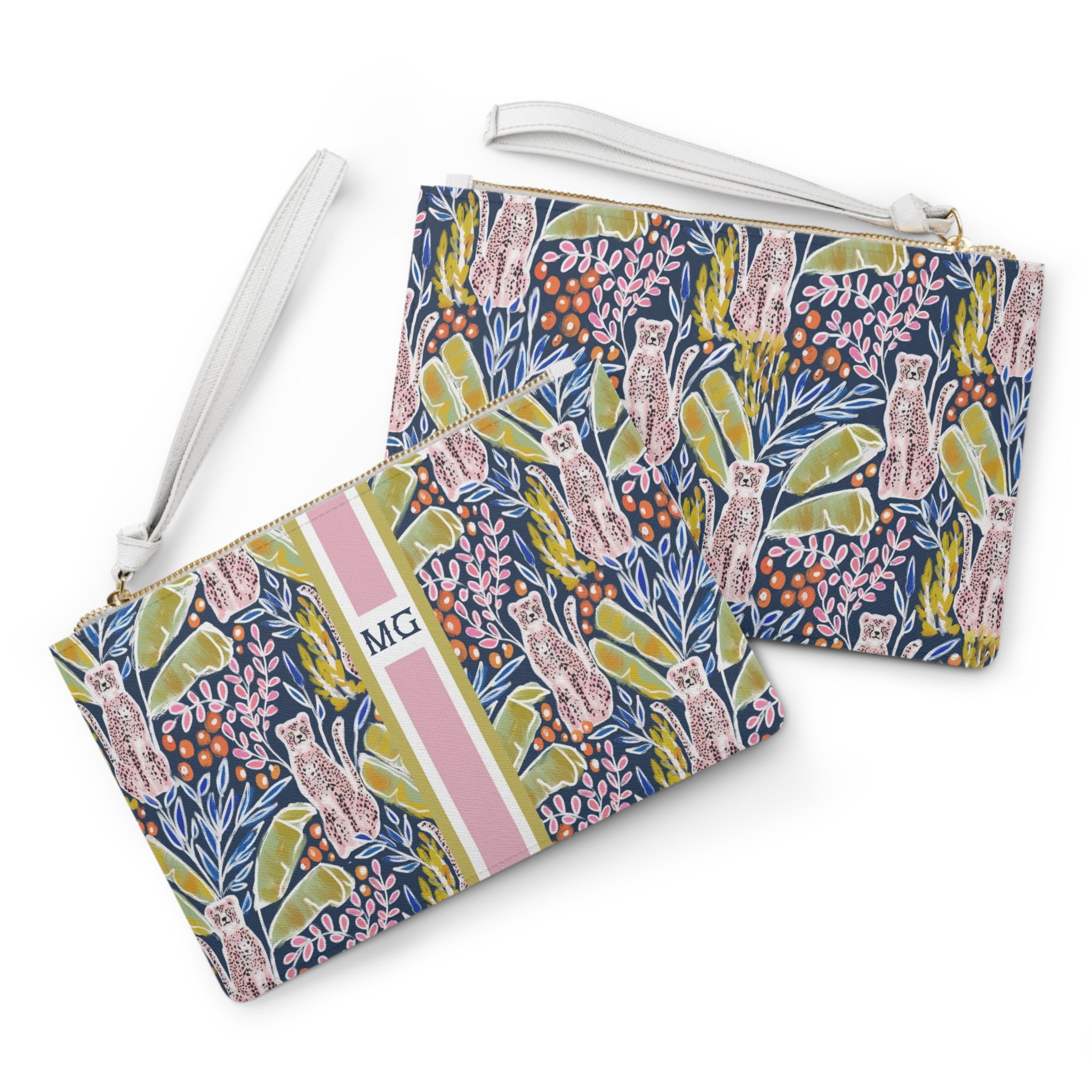 Regency Striped Monogrammed Mahjong Card Holder