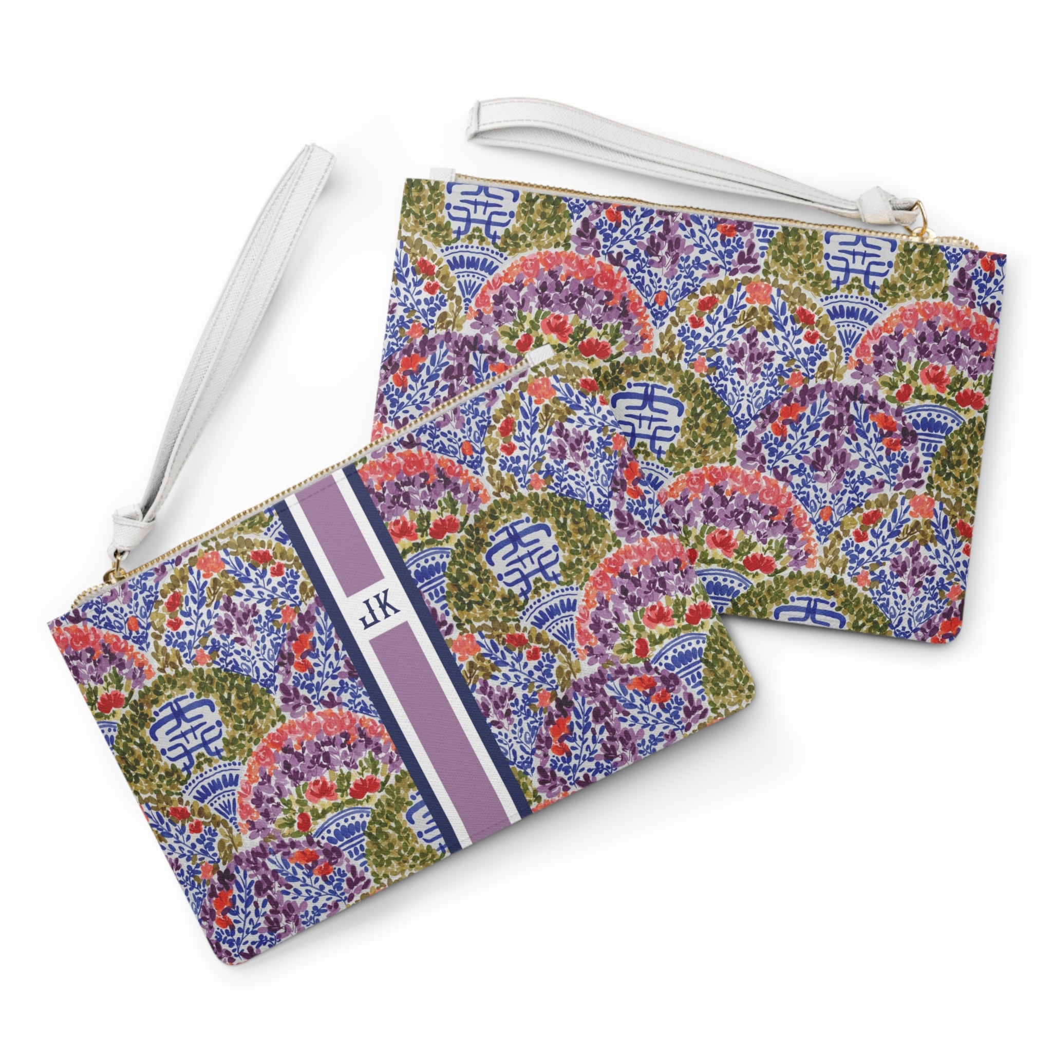 Dynasty Striped Monogrammed Mahjong Card Holder