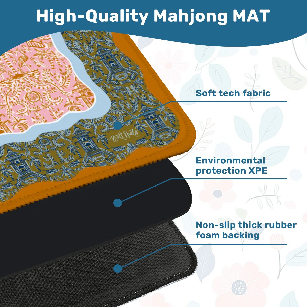 Soirée Mini Travel Mahjong Mat (Non-Neoprene)