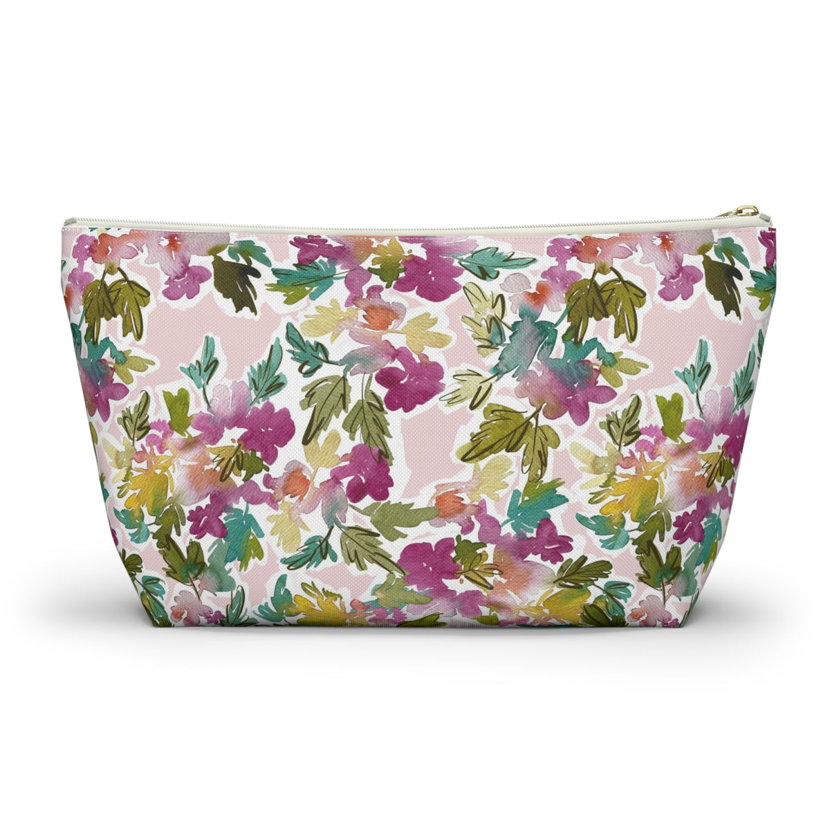 Daphne Striped Monogrammed Pouch