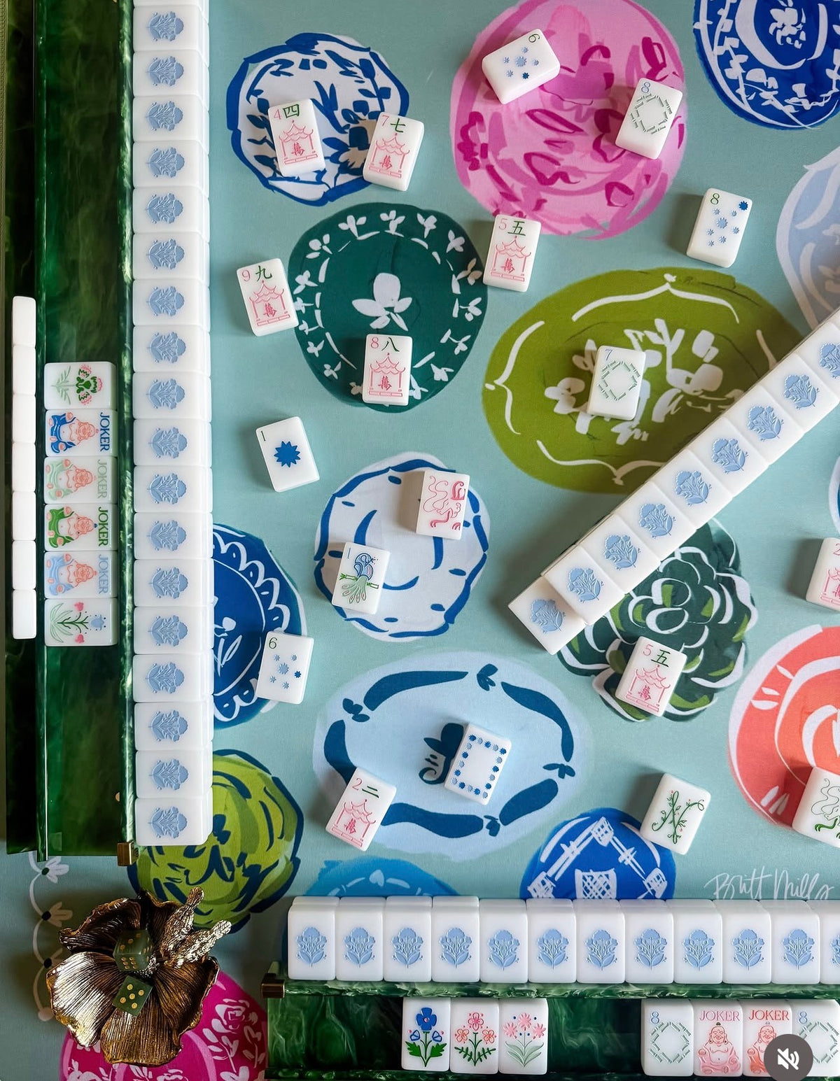 Willow Neoprene Mahjong Mat [Restocking Late September]