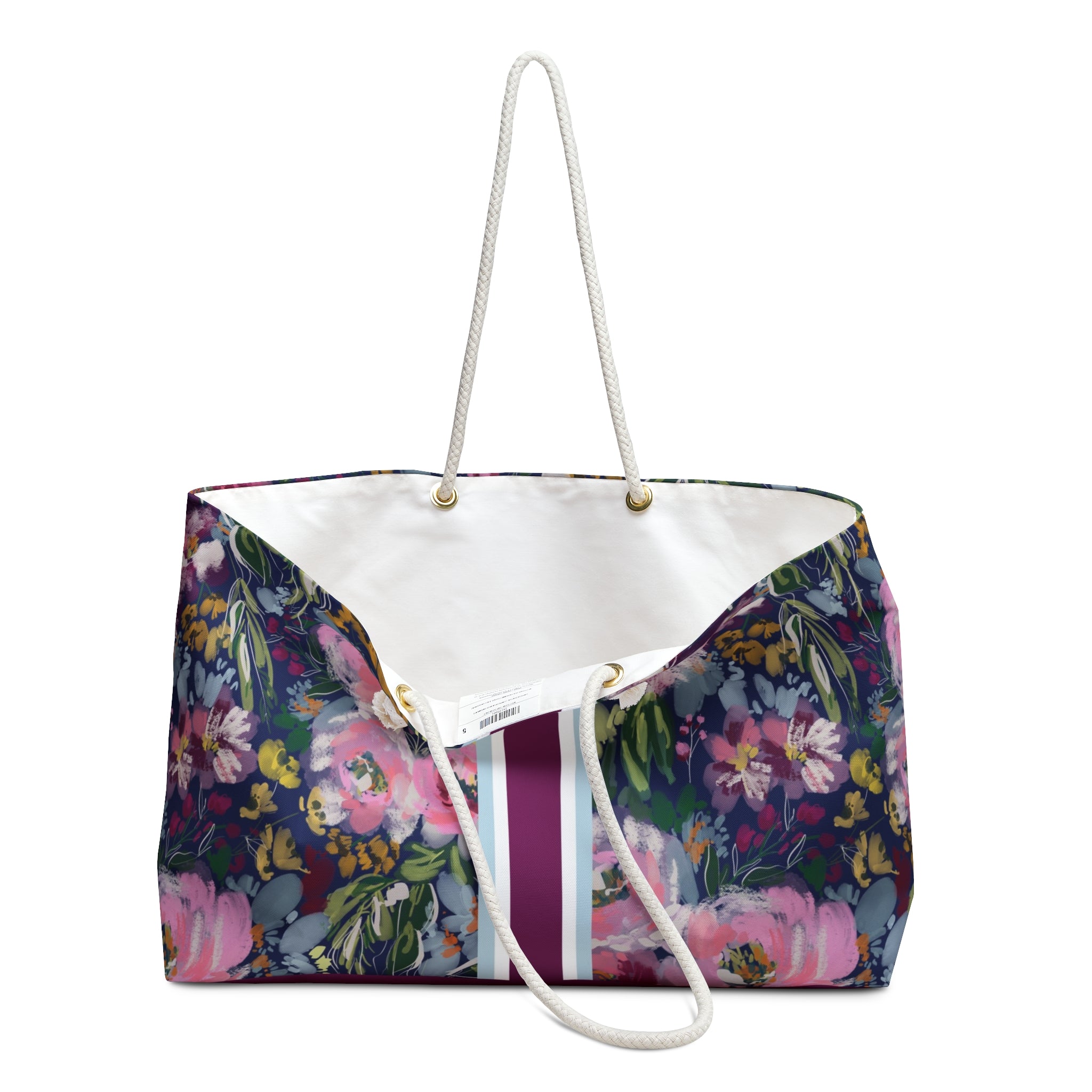 Haven Striped Monogrammed Mahjong Bag
