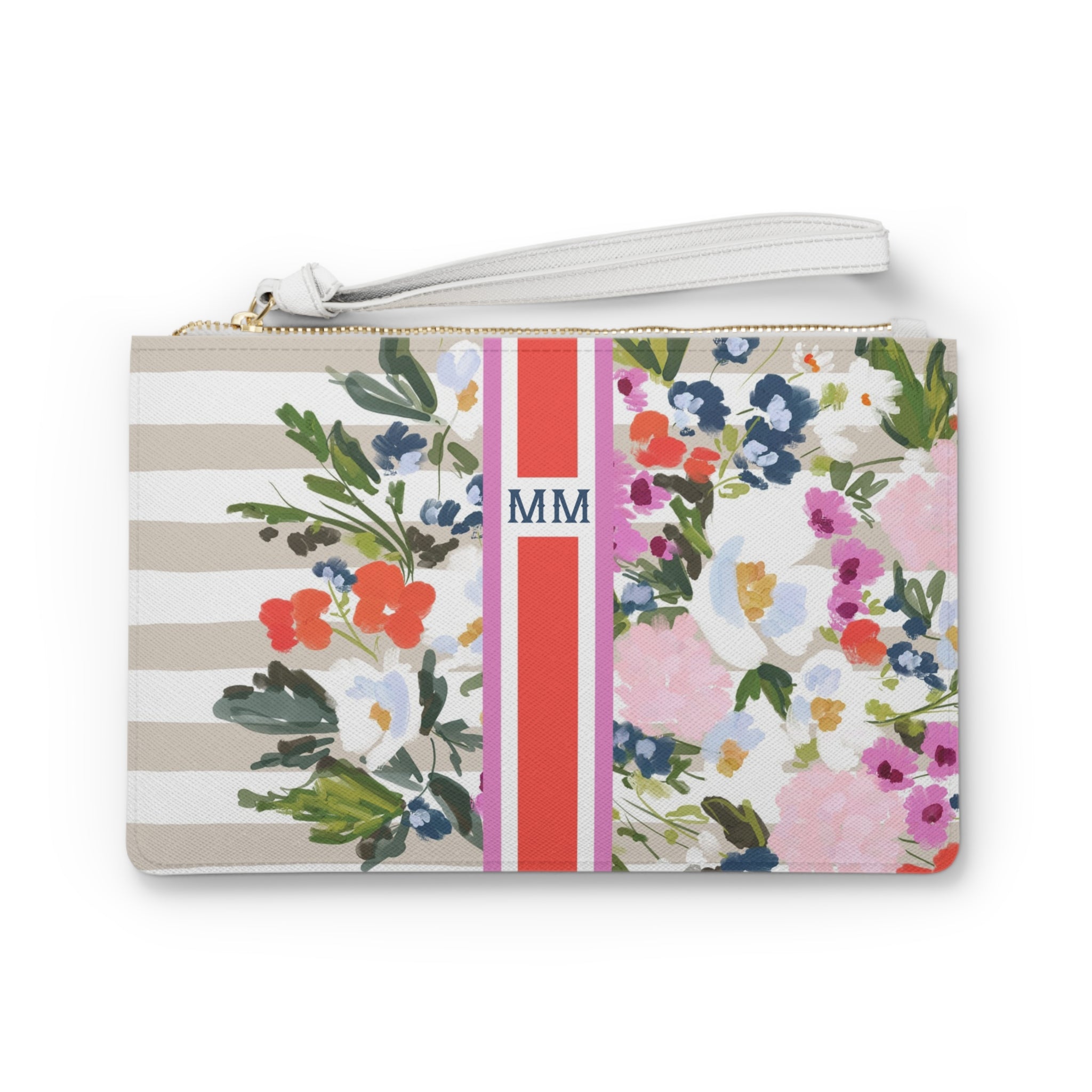 Veranda Striped Monogrammed Mahjong Card Holder