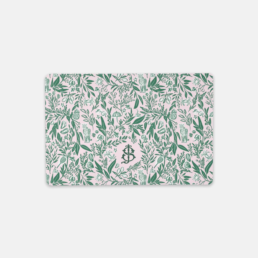 Small Things Monogrammed Desk Mat – Small (18″ x 12″)