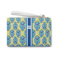 Boho Garden Striped Monogrammed Mahjong Card Pouch